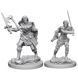 Nolzur's Marvelous Miniatures: Human Female Barbarian - Unpainted | Anubis Games and Hobby