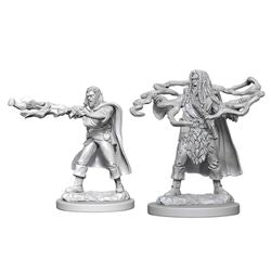 Nolzur's Marvelous Miniatures: Human Male Sorcerer - Unpainted | Anubis Games and Hobby