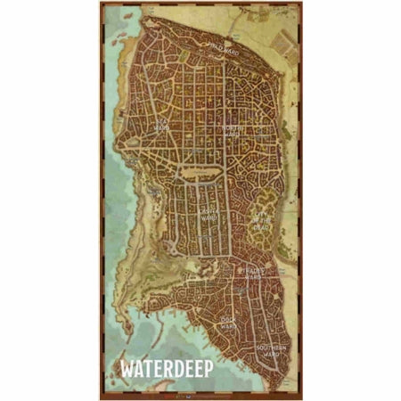 Waterdeep: Dragon Heist - City Game Map | Anubis Games and Hobby