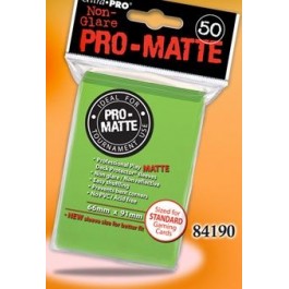 UP Pro Matte Standard Sleeves - Lime Green 50ct | Anubis Games and Hobby