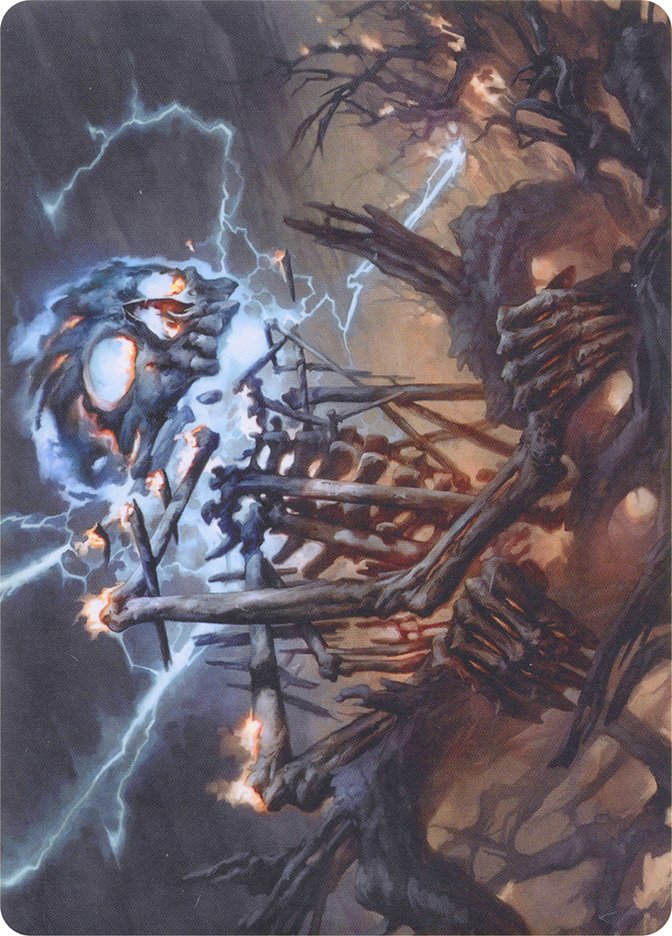 Lightning Skelemental // Lightning Skelemental [Modern Horizons Art Series] | Anubis Games and Hobby