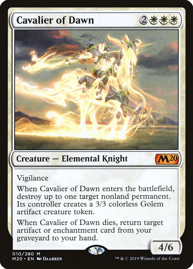 Cavalier of Dawn [Core Set 2020] | Anubis Games and Hobby