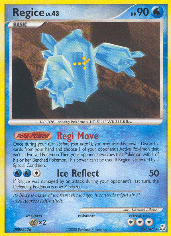 Regice (36/146) [Diamond & Pearl: Legends Awakened] | Anubis Games and Hobby