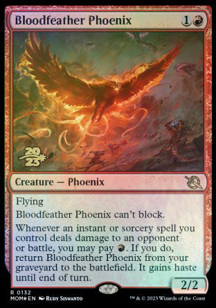 Bloodfeather Phoenix [March of the Machine Prerelease Promos] | Anubis Games and Hobby