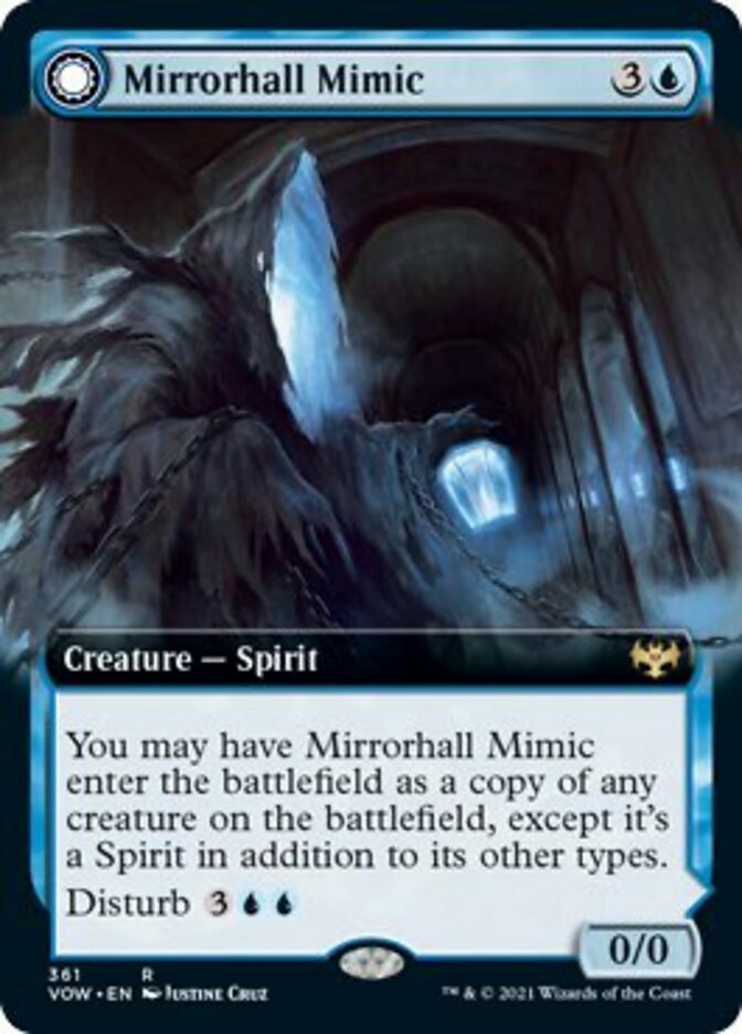 Mirrorhall Mimic // Ghastly Mimicry (Extended Art) [Innistrad: Crimson Vow] | Anubis Games and Hobby