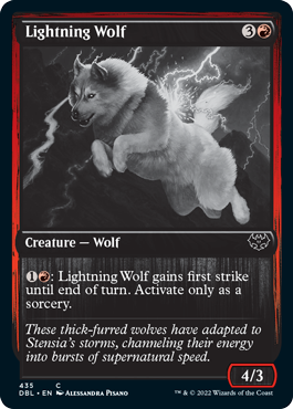 Lightning Wolf [Innistrad: Double Feature] | Anubis Games and Hobby