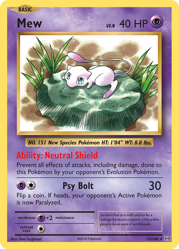 Mew (53/108) [XY: Evolutions] | Anubis Games and Hobby