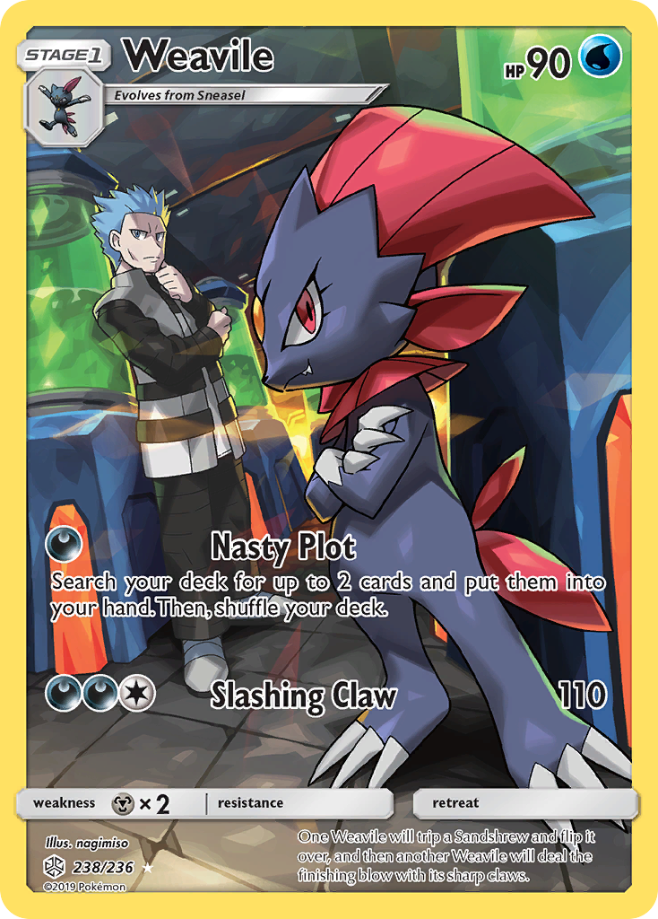 Weavile (238/236) [Sun & Moon: Cosmic Eclipse] | Anubis Games and Hobby