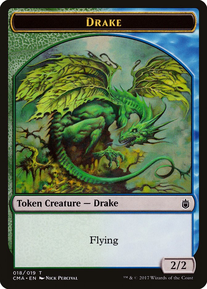 Drake Token [Commander Anthology Tokens] | Anubis Games and Hobby