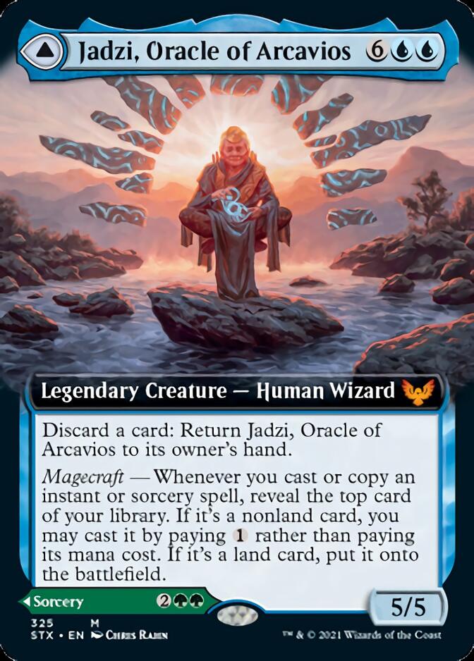 Jadzi, Oracle of Arcavios // Journey to the Oracle (Extended Art) [Strixhaven: School of Mages] | Anubis Games and Hobby