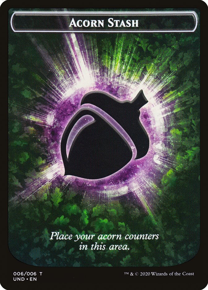 Giant Teddy Bear // Acorn Stash Double-Sided Token [Unsanctioned Tokens] | Anubis Games and Hobby