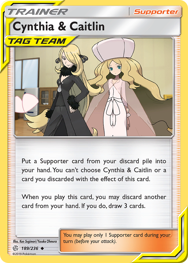 Cynthia & Caitlin (189/236) [Sun & Moon: Cosmic Eclipse] | Anubis Games and Hobby