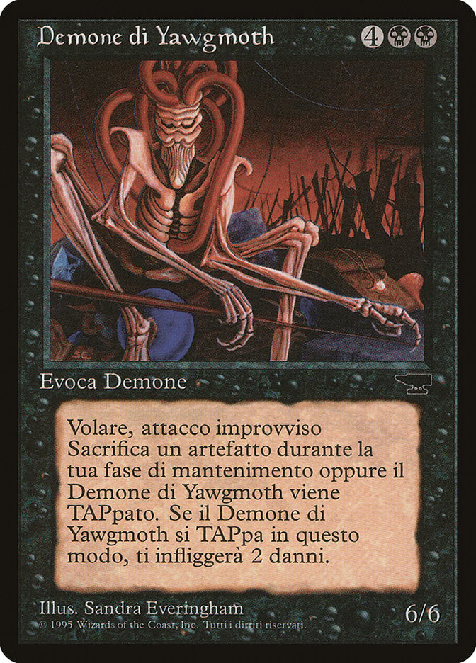 Yawgmoth Demon (Italian) [Rinascimento] | Anubis Games and Hobby