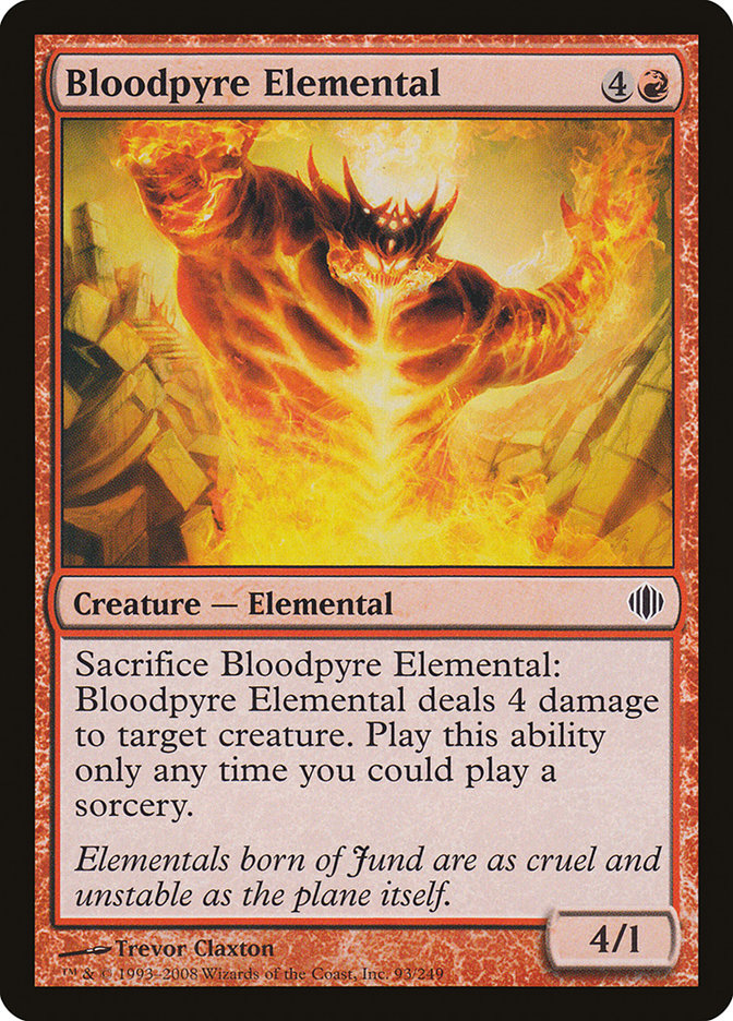 Bloodpyre Elemental [Shards of Alara] | Anubis Games and Hobby