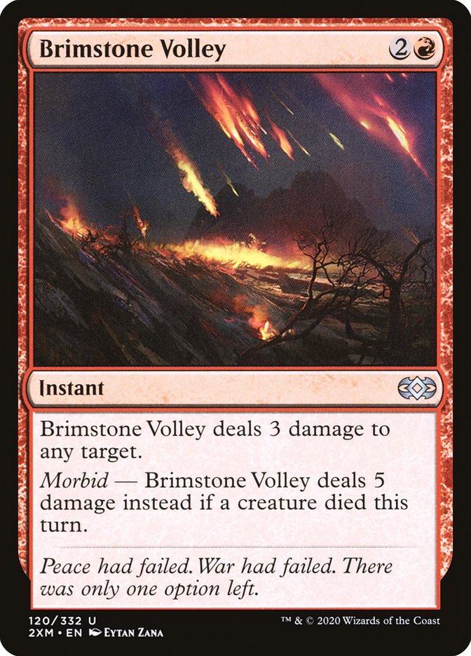 Brimstone Volley [Double Masters] | Anubis Games and Hobby