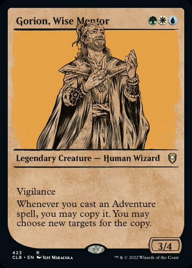 Gorion, Wise Mentor (Showcase) [Commander Legends: Battle for Baldur's Gate] | Anubis Games and Hobby