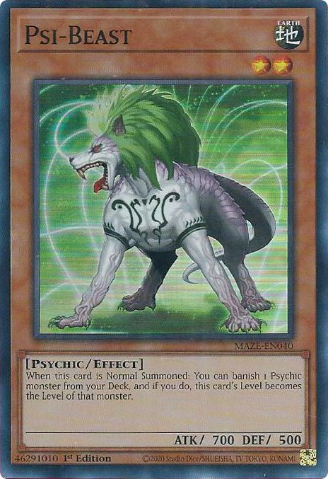 Psi-Beast [MAZE-EN040] Super Rare | Anubis Games and Hobby