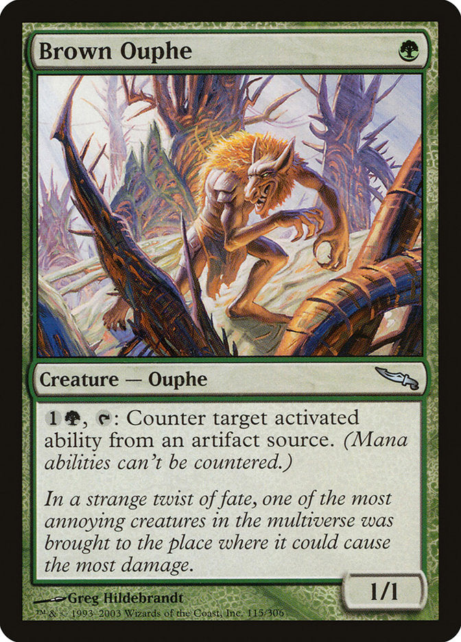 Brown Ouphe [Mirrodin] | Anubis Games and Hobby