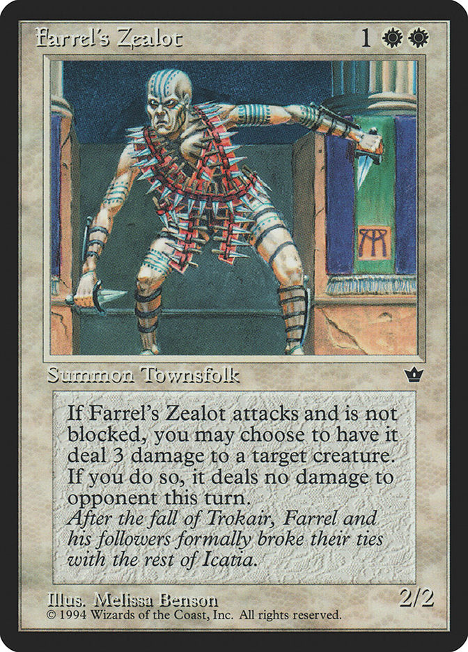Farrel's Zealot (Melissa A. Benson) [Fallen Empires] | Anubis Games and Hobby
