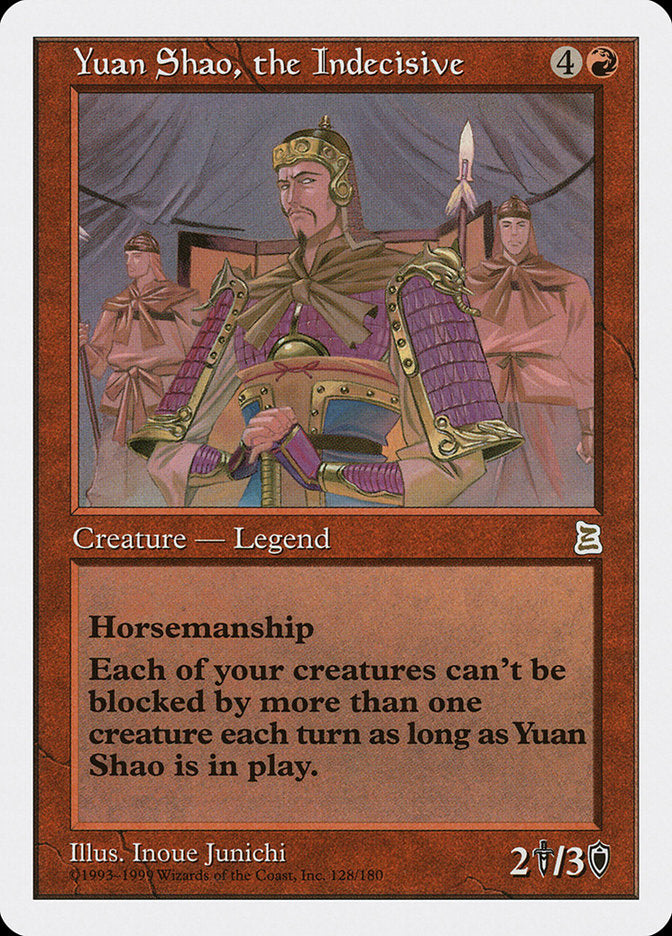 Yuan Shao, the Indecisive [Portal Three Kingdoms] | Anubis Games and Hobby