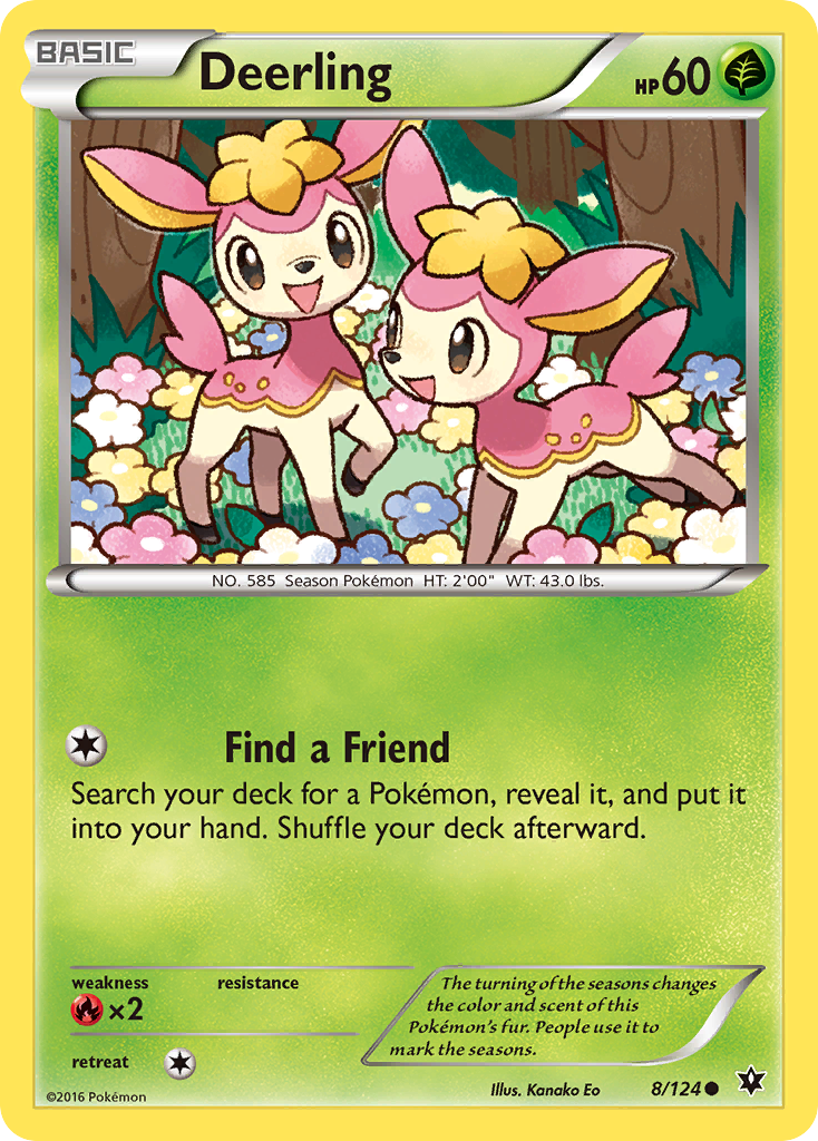 Deerling (8/124) [XY: Fates Collide] | Anubis Games and Hobby
