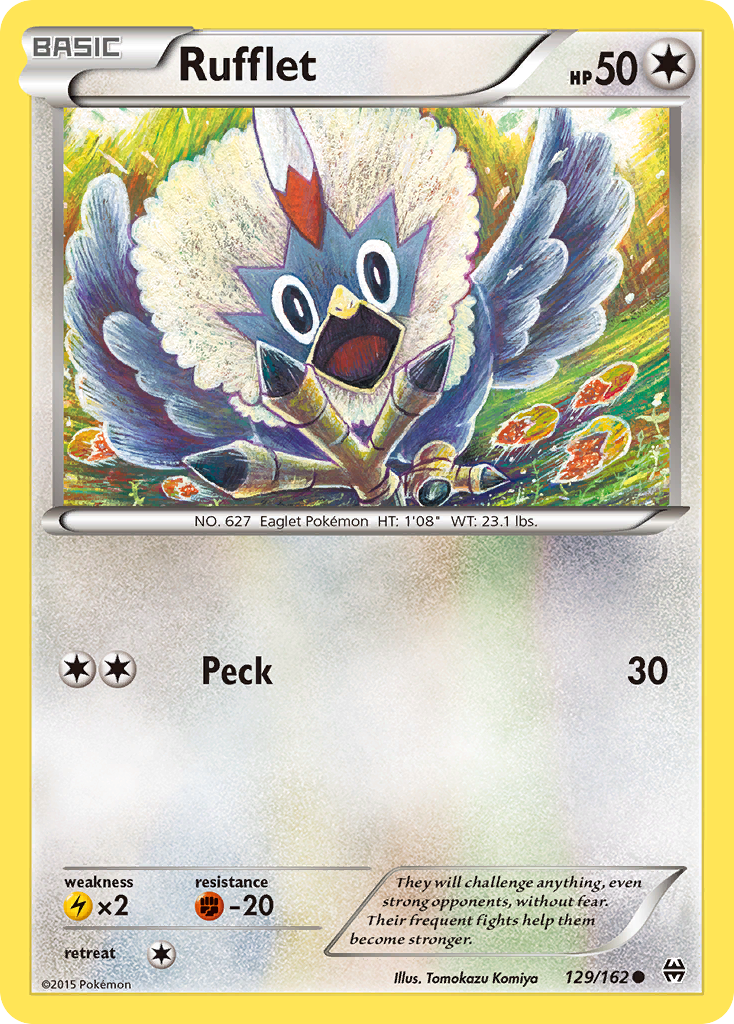 Rufflet (129/162) [XY: BREAKthrough] | Anubis Games and Hobby