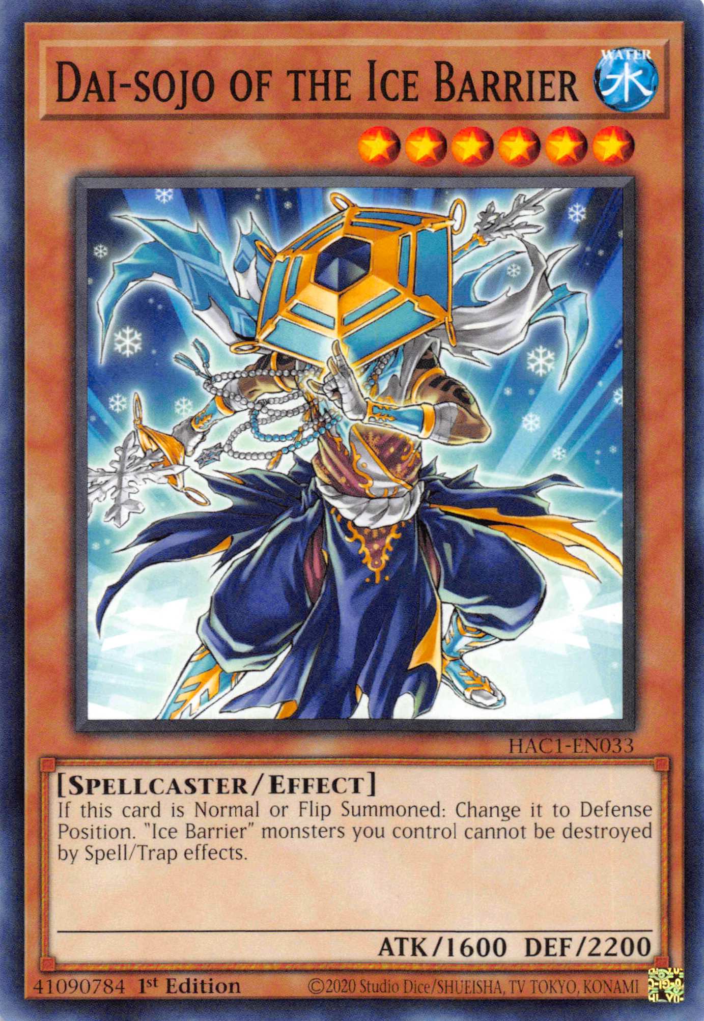 Dai-sojo of the Ice Barrier [HAC1-EN033] Common | Anubis Games and Hobby