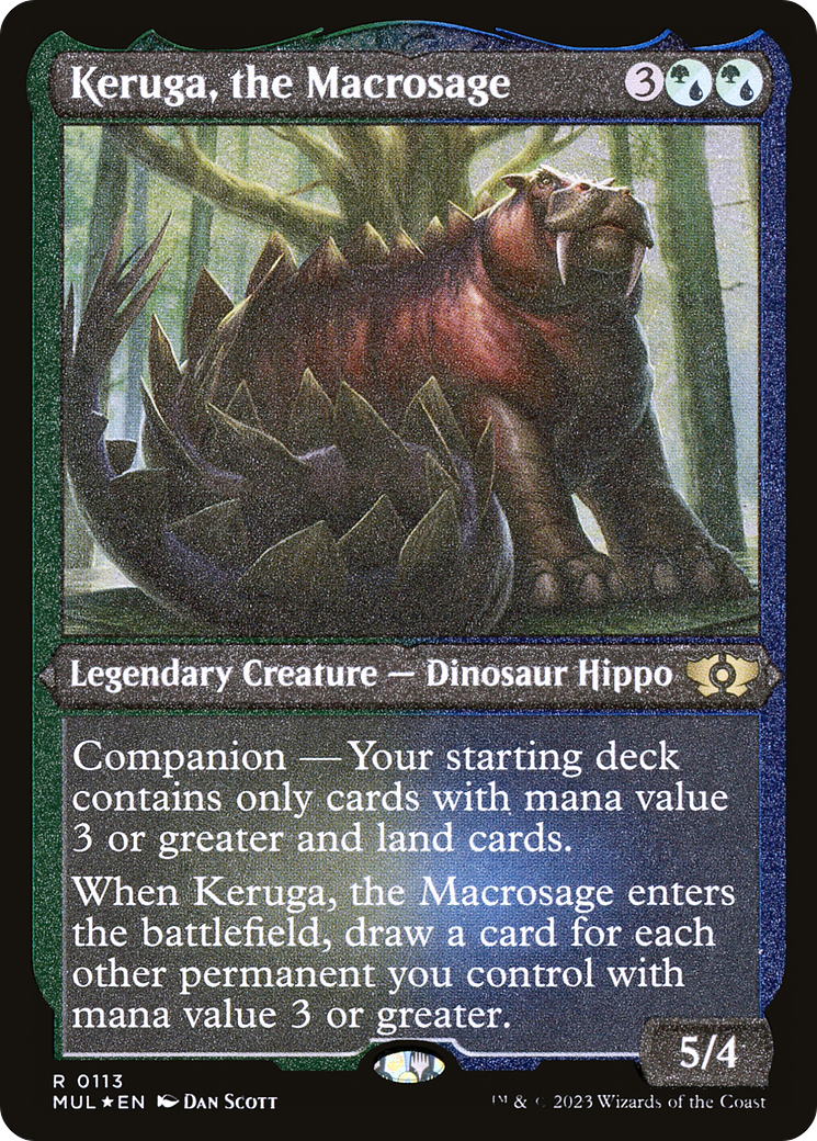 Keruga, the Macrosage (Foil Etched) [Multiverse Legends] | Anubis Games and Hobby