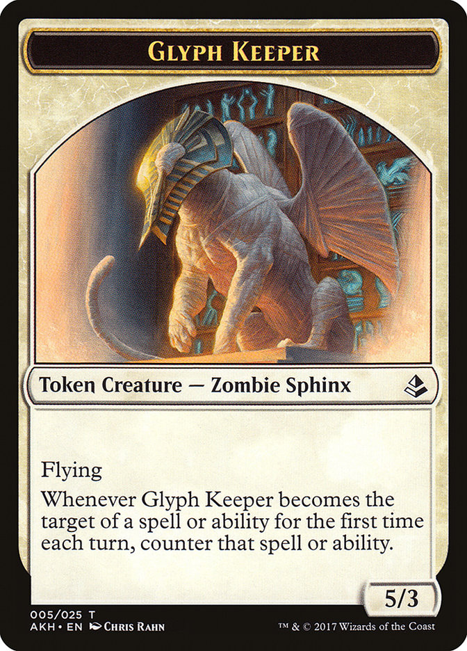 Glyph Keeper Token [Amonkhet Tokens] | Anubis Games and Hobby