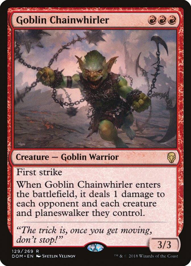 Goblin Chainwhirler [Dominaria] | Anubis Games and Hobby