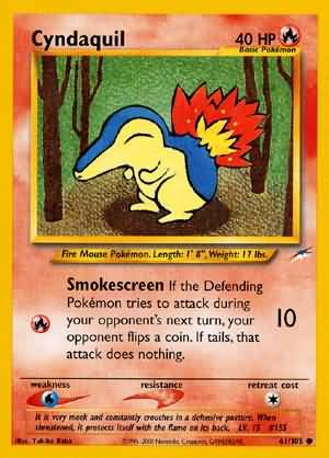 Cyndaquil (61/105) [Neo Destiny Unlimited] | Anubis Games and Hobby