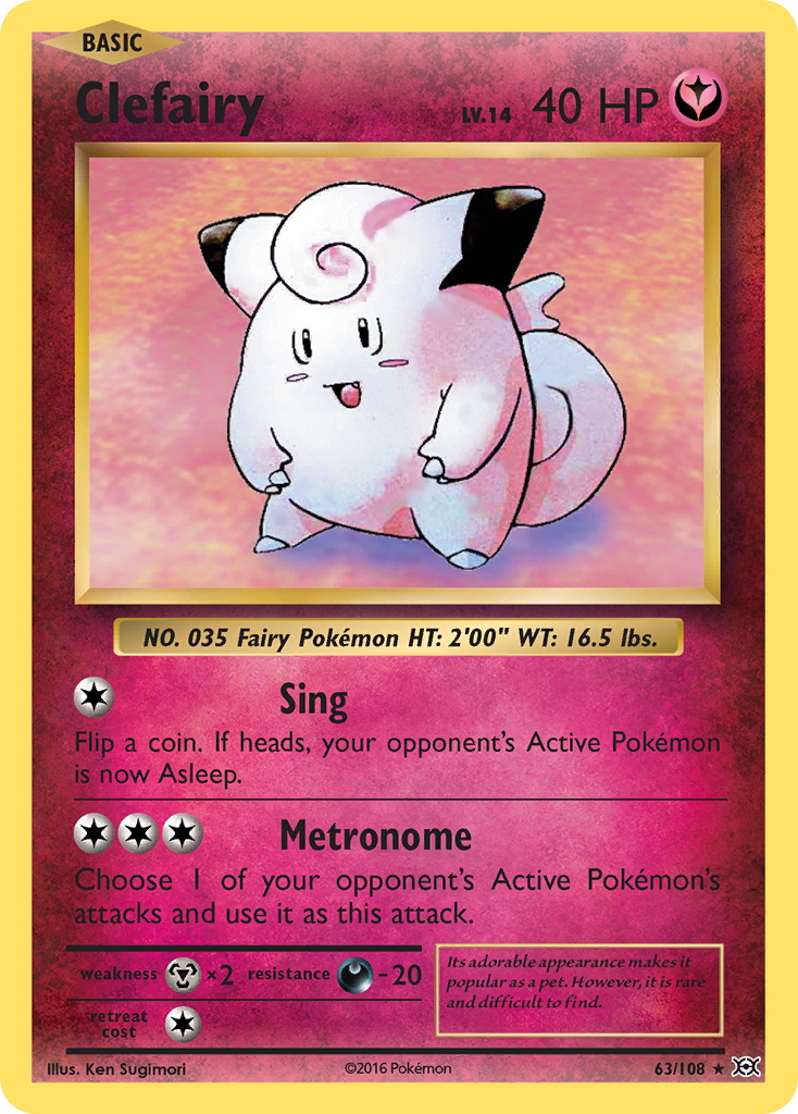 Clefairy (63/108) [XY: Evolutions] | Anubis Games and Hobby