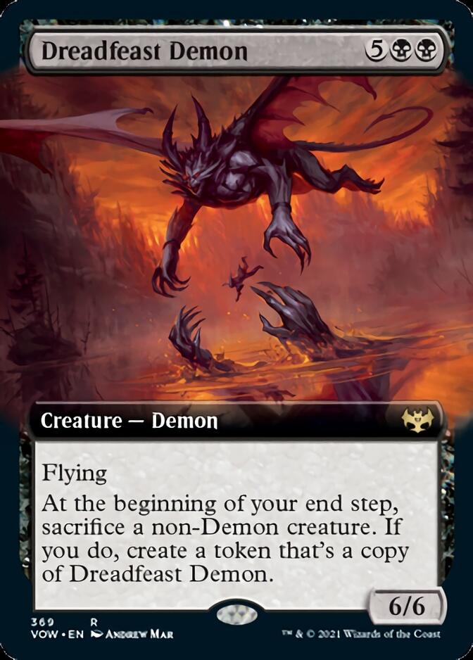 Dreadfeast Demon (Extended Art) [Innistrad: Crimson Vow] | Anubis Games and Hobby