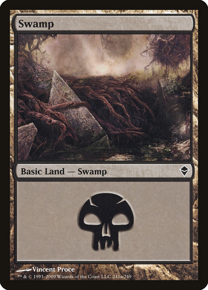 Swamp (241a) [Zendikar] | Anubis Games and Hobby