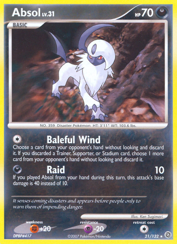 Absol (21/132) [Diamond & Pearl: Secret Wonders] | Anubis Games and Hobby