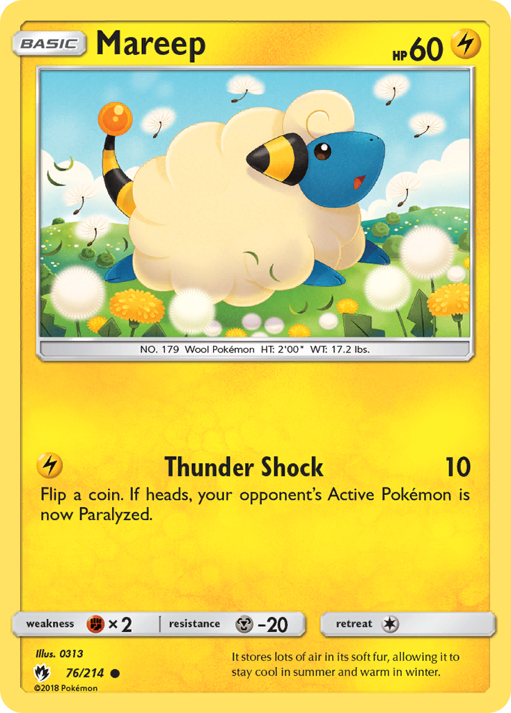 Mareep (76/214) [Sun & Moon: Lost Thunder] | Anubis Games and Hobby