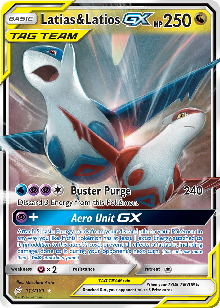 Latias & Latios GX (113/181) [Sun & Moon: Team Up] | Anubis Games and Hobby