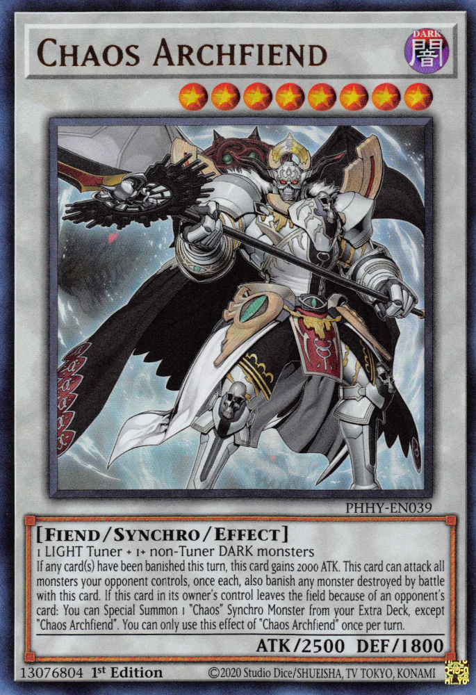 Chaos Archfiend [PHHY-EN039] Ultra Rare | Anubis Games and Hobby