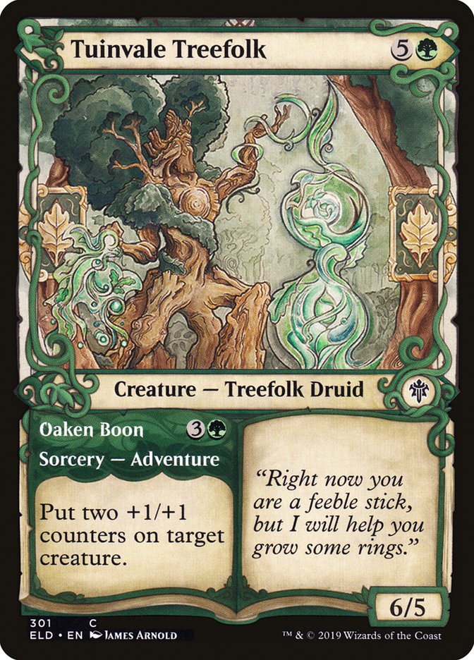 Tuinvale Treefolk // Oaken Boon (Showcase) [Throne of Eldraine] | Anubis Games and Hobby