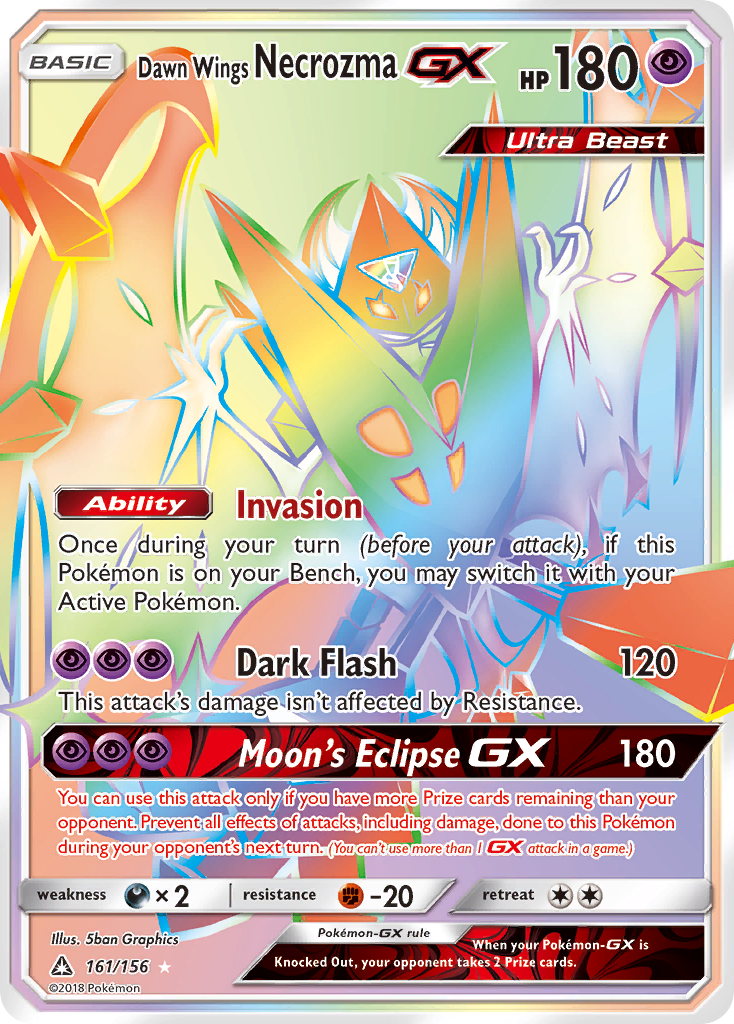 Dawn Wings Necrozma GX (161/156) [Sun & Moon: Ultra Prism] | Anubis Games and Hobby