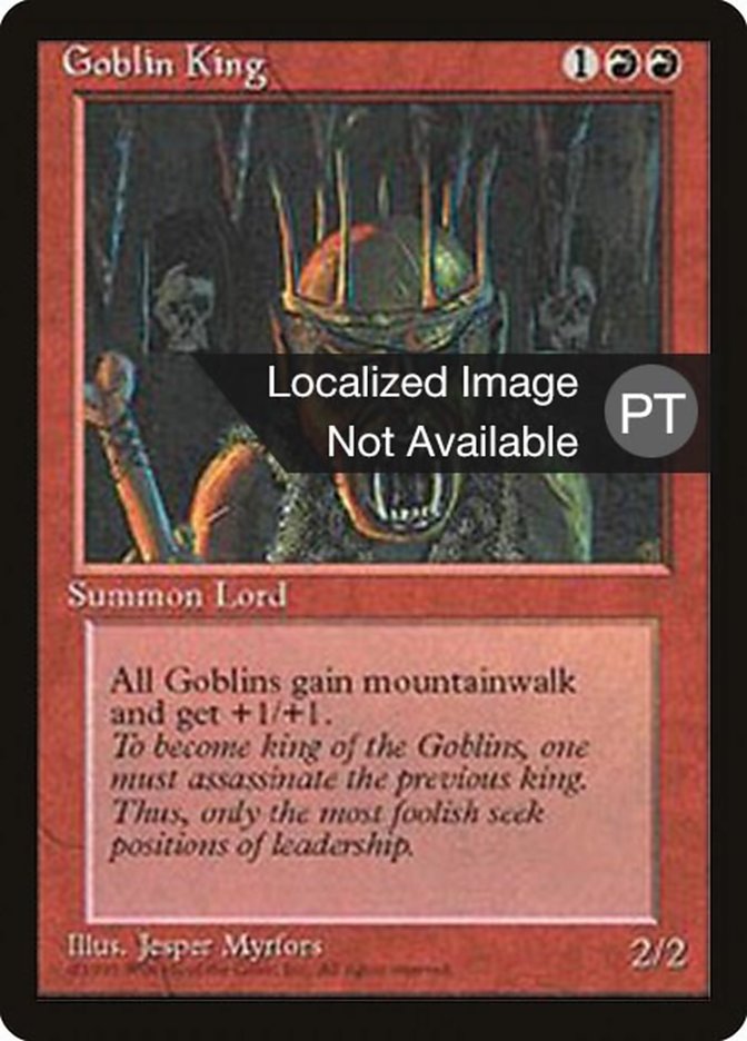 Goblin King [Fourth Edition (Foreign Black Border)] | Anubis Games and Hobby