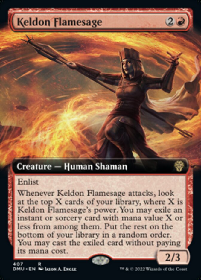 Keldon Flamesage (Extended Art) [Dominaria United] | Anubis Games and Hobby