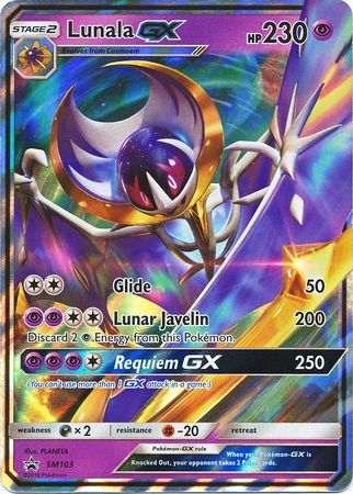 Lunala GX (SM103) (Jumbo Card) [Sun & Moon: Black Star Promos] | Anubis Games and Hobby