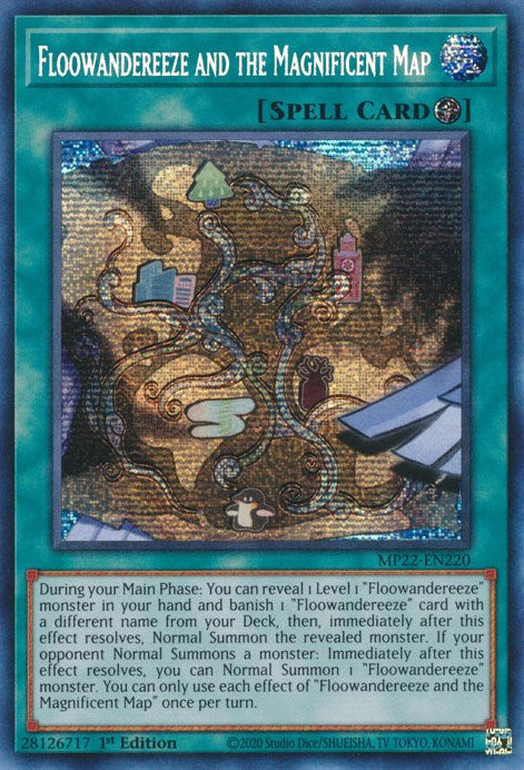 Floowandereeze and the Magnificent Map [MP22-EN220] Prismatic Secret Rare | Anubis Games and Hobby