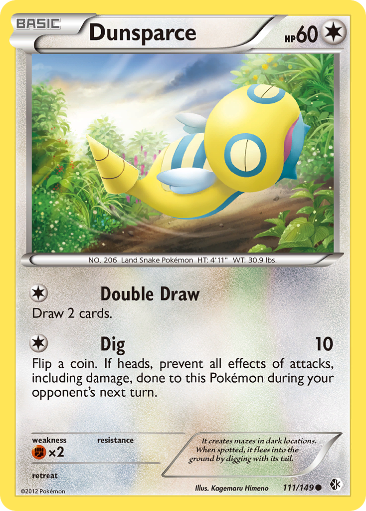 Dunsparce (111/149) [Black & White: Boundaries Crossed] | Anubis Games and Hobby