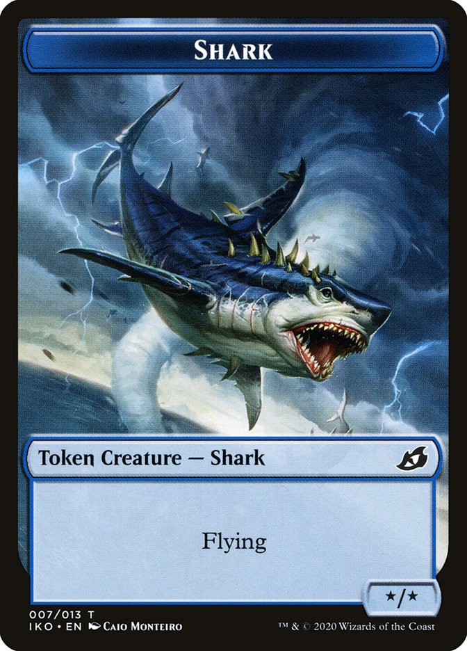 Shark Token [Ikoria: Lair of Behemoths Tokens] | Anubis Games and Hobby