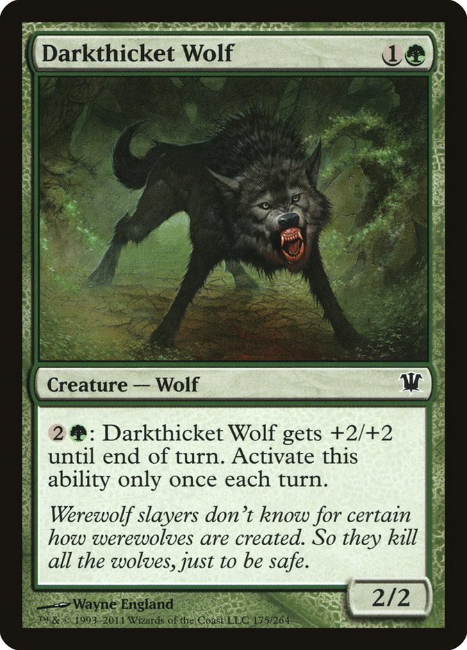 Darkthicket Wolf [Innistrad] | Anubis Games and Hobby