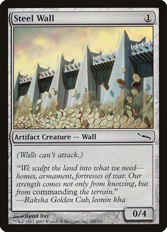 Steel Wall [Mirrodin] | Anubis Games and Hobby