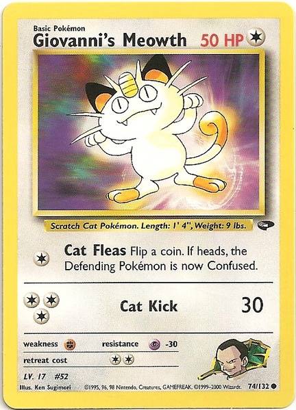 Giovanni's Meowth (74/132) [Gym Challenge Unlimited] | Anubis Games and Hobby