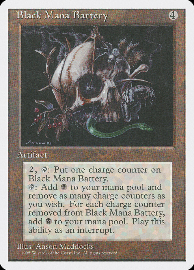 Black Mana Battery [Fourth Edition] | Anubis Games and Hobby